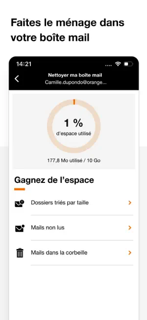 Mail Orange - Messagerie email iPhone screenshot 4
