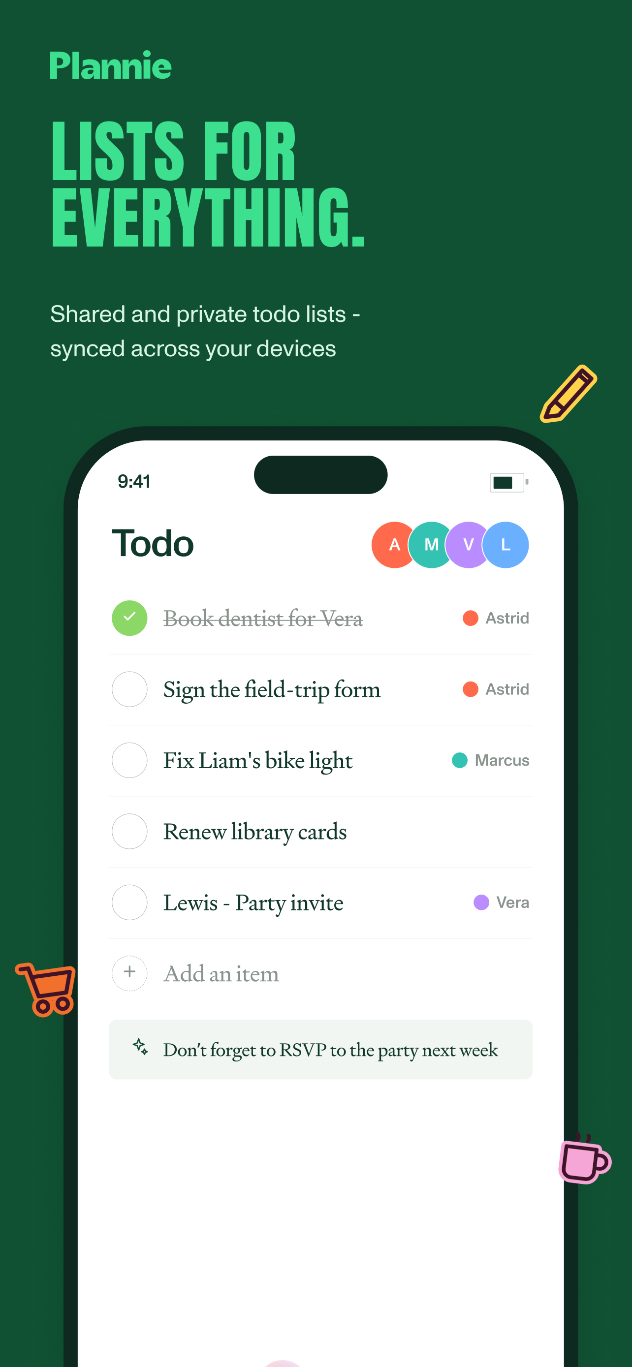 Plannie - Family calendar screenshot 3
