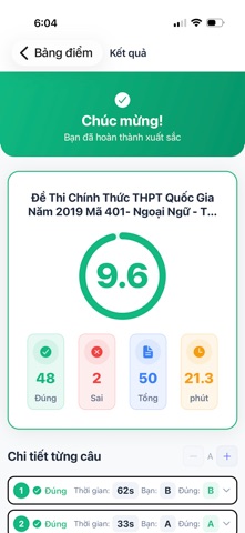 Thi Thử Online screenshot
