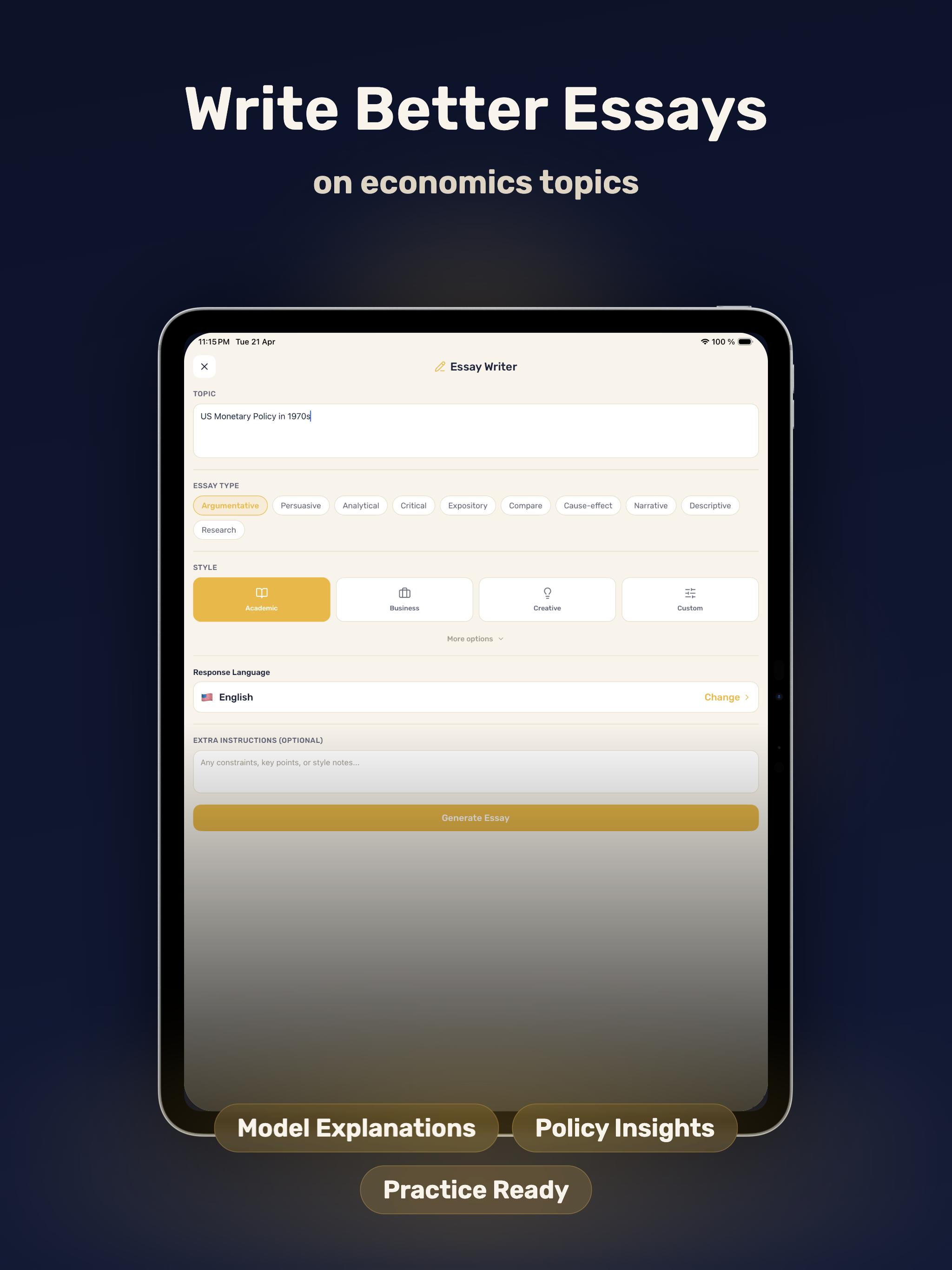 Economics Homework Helper AI