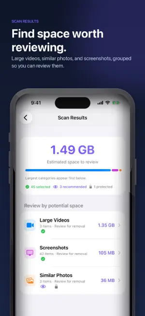 Photo Cleaner: Space Saver screenshot 1