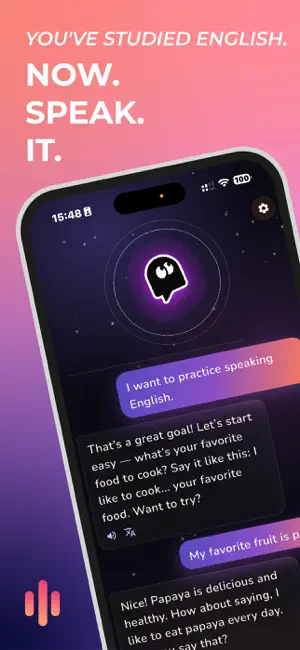4Speak: English Learning Buddy screenshot 1
