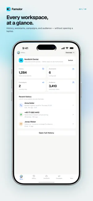 Famulor Voice AI Agents screenshot 3