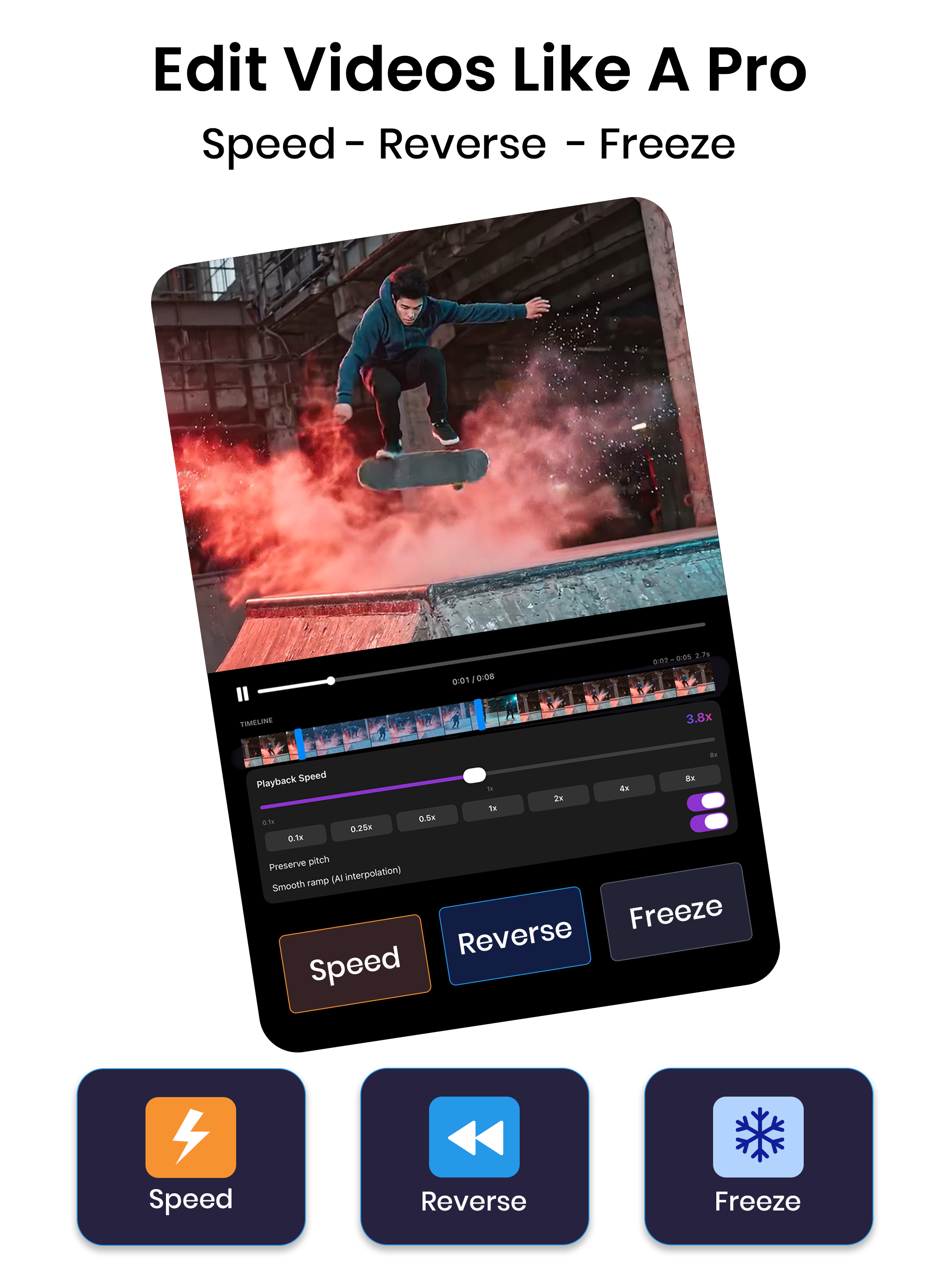 Slow Motion Video Slomo Editor