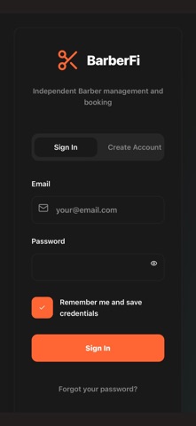 BarberFi screenshot