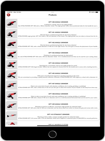 XtraPower Tools iPad screenshot