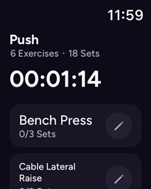 Liftoff - Ranked Gym Workouts: official Apple Watch preview 3 (opens full image in a new tab)
