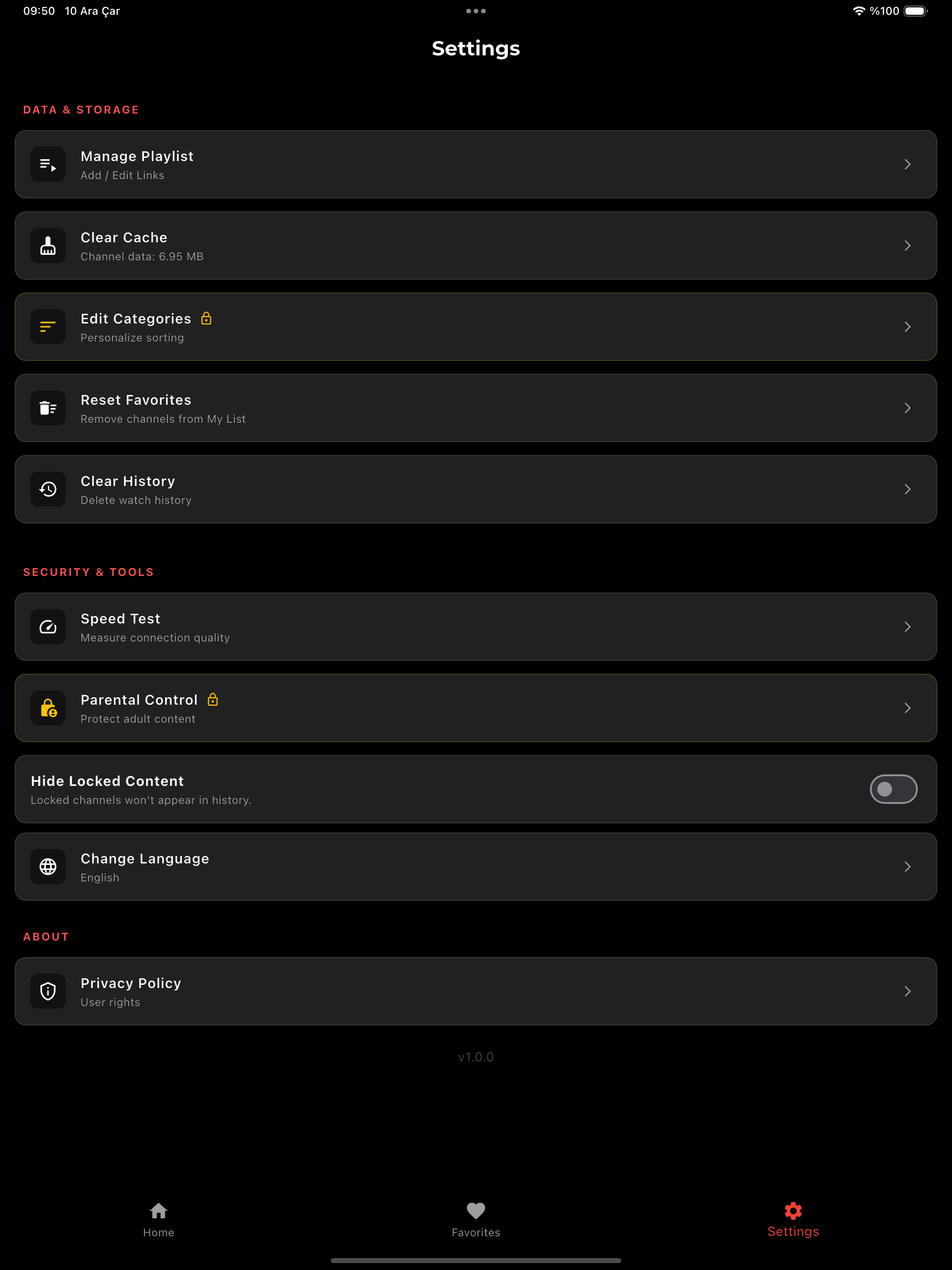 RedFlix IPTV: Smart Player screenshot 10