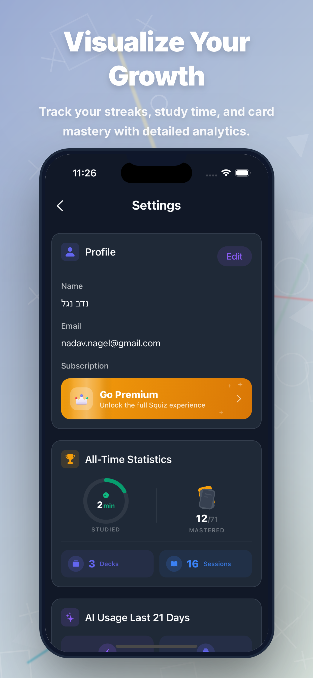 Squiz: AI Flashcards & Quiz