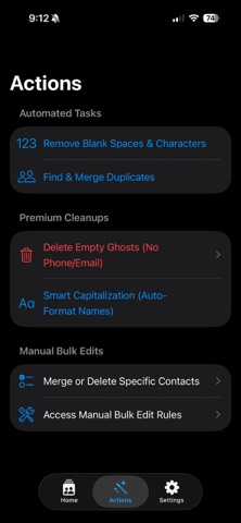 Contacts Manager iPhone screenshot