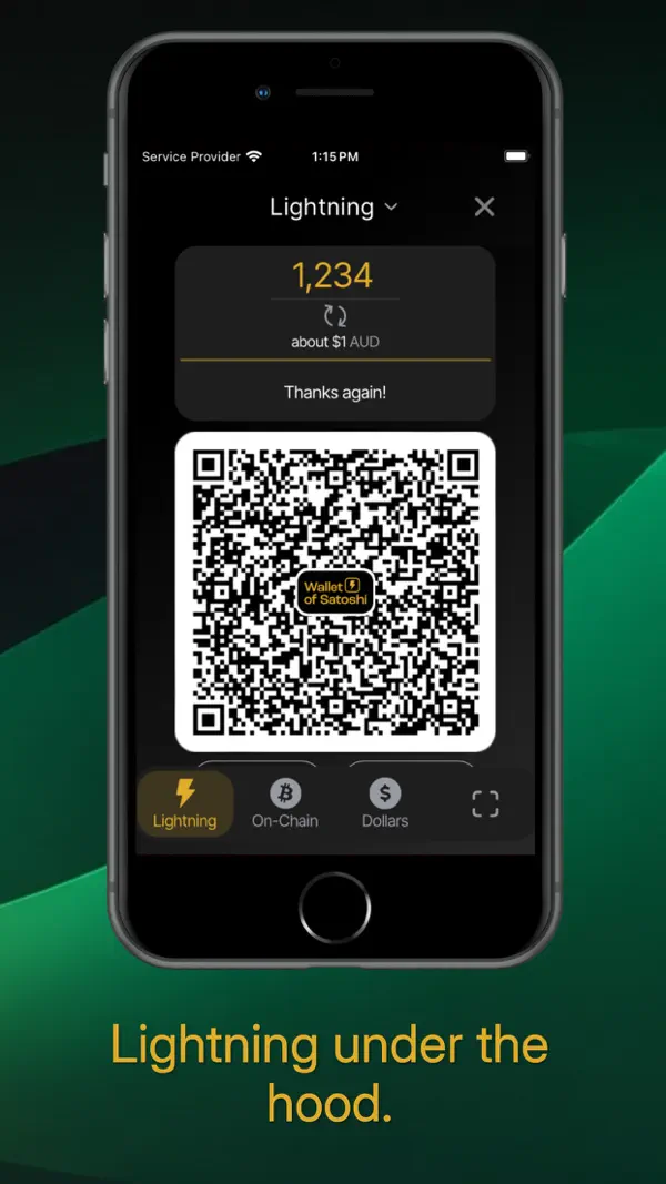 Wallet of Satoshi iPhone App Screenshot 5 – Finanzen