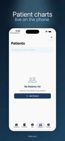 MedLog AI Clinical Scribe iPhone screenshot