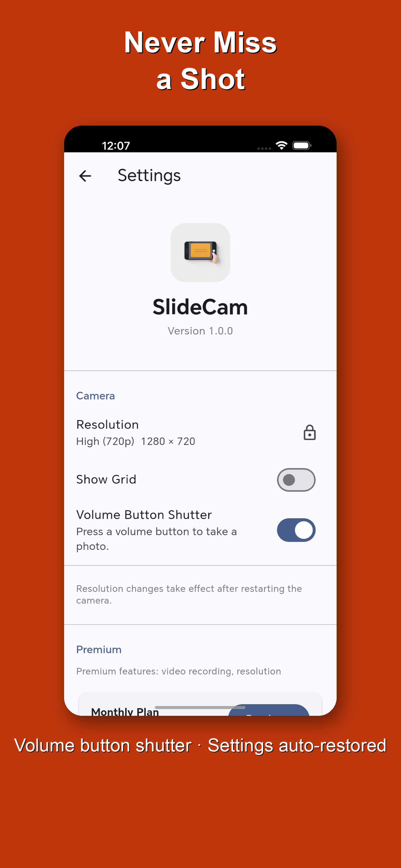 SlideCam: Session Camera screenshot 7
