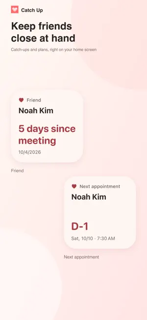 Catch Up - Friend Reminder screenshot 2