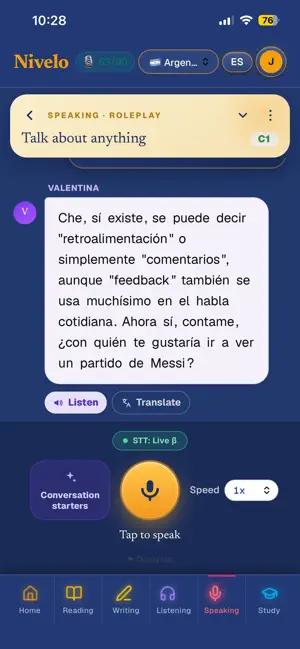 Nivelo: Learn Spanish screenshot 3