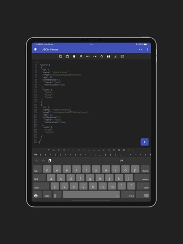 JSON Viewer ‎ iPad screenshot
