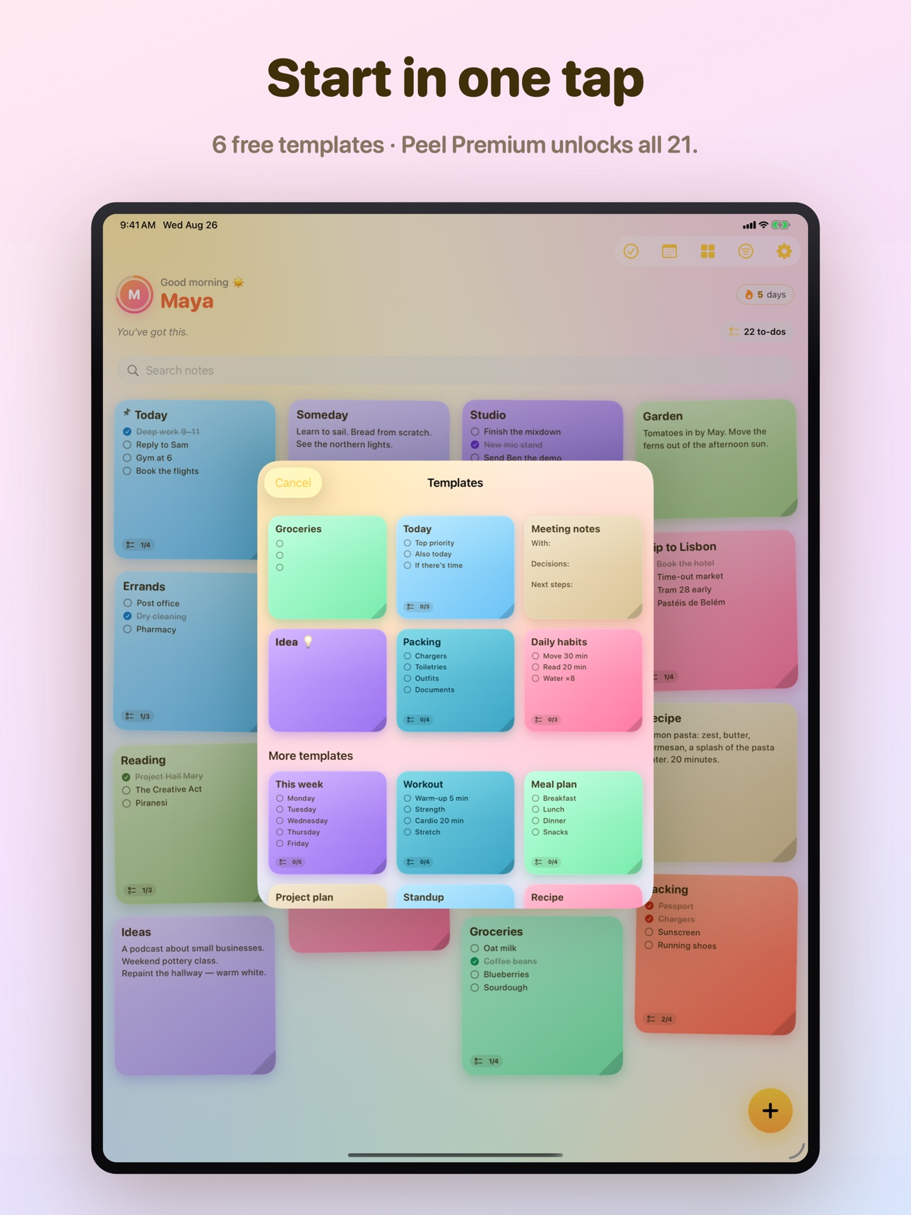 Screenshot 12 of Peel: Sticky Notes & Widgets