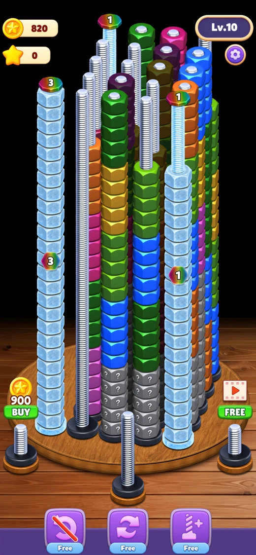 Nut Stack: Sort Puzzle screenshot 2