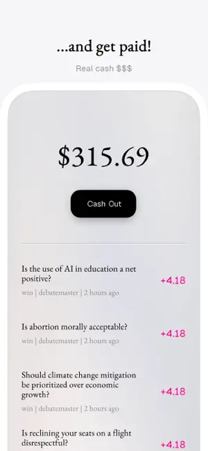 Gabble: Gamifying Argument iPhone screenshot 4