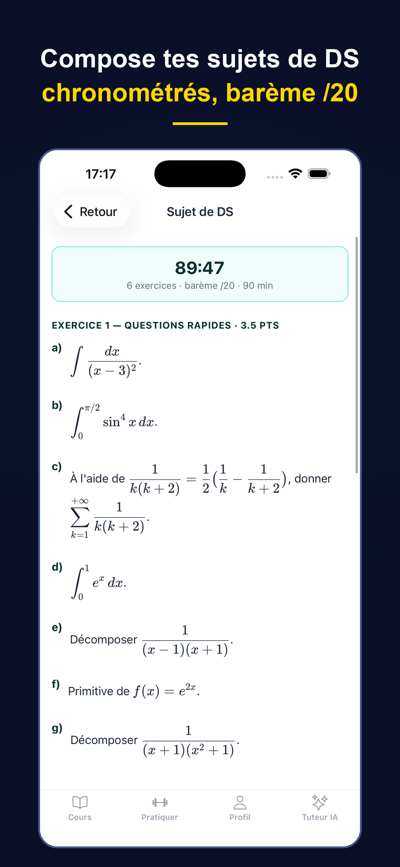 Maths Post-Bac : BUT BTS IUT