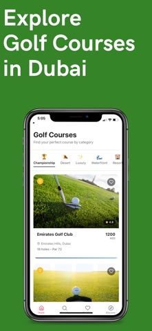 Dubai Golf Luxury App screenshot