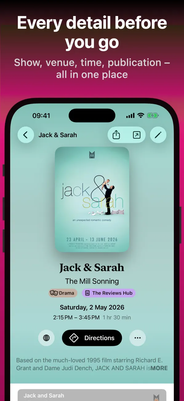 #2. CritiCal – theatre diary (iOS) โดย: Scott Matthewman