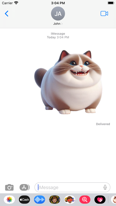 Screenshot 4 of Fat Ragdoll Cat Stickers App