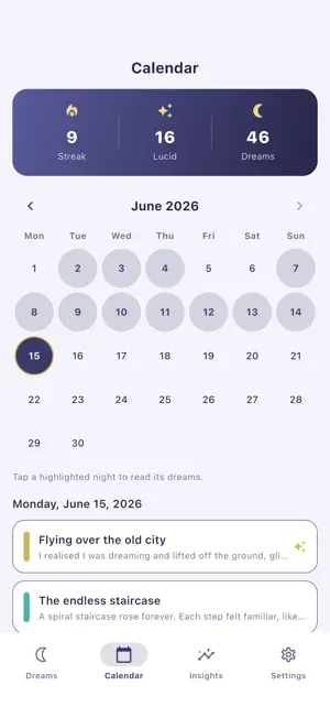 Somnova: Dream Journal screenshot 2