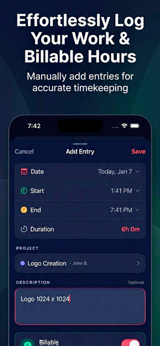 Time Tracker: Time Calculator Screenshot 3 of 6