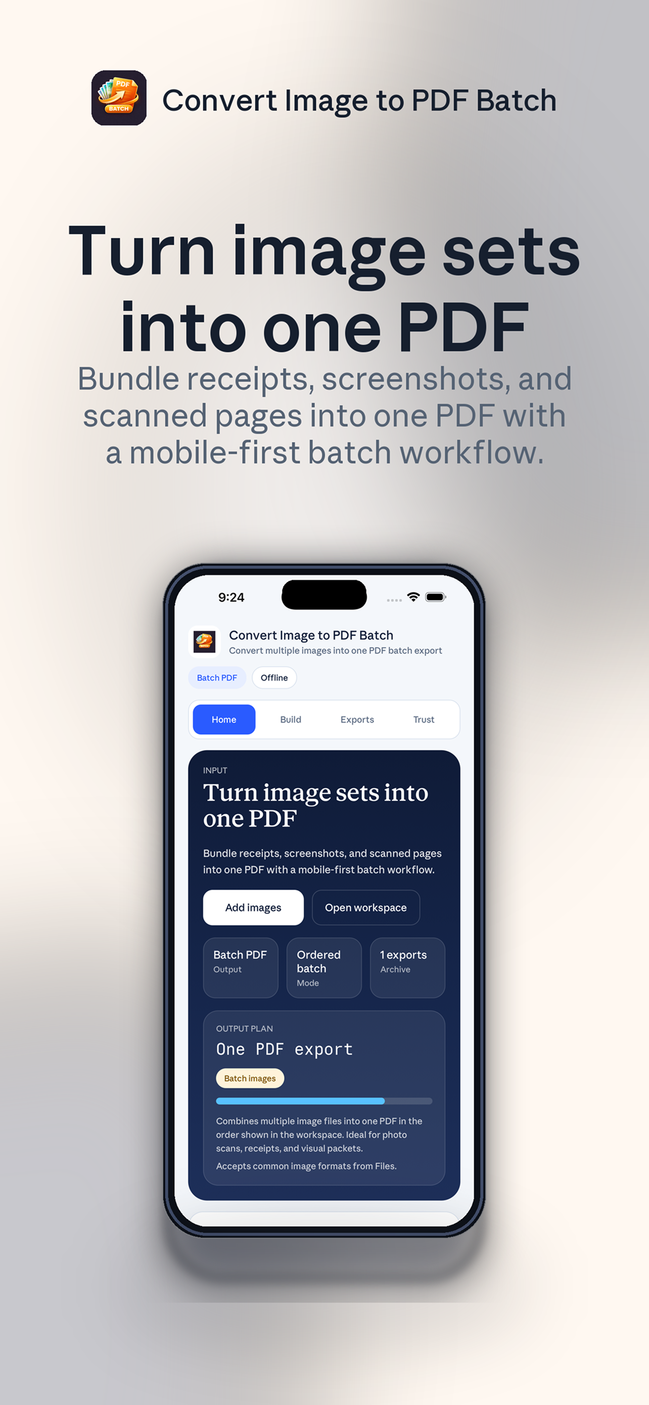 Convert Image to PDF Batch