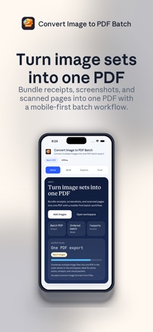 Convert Image to PDF Batch iPhone screenshot