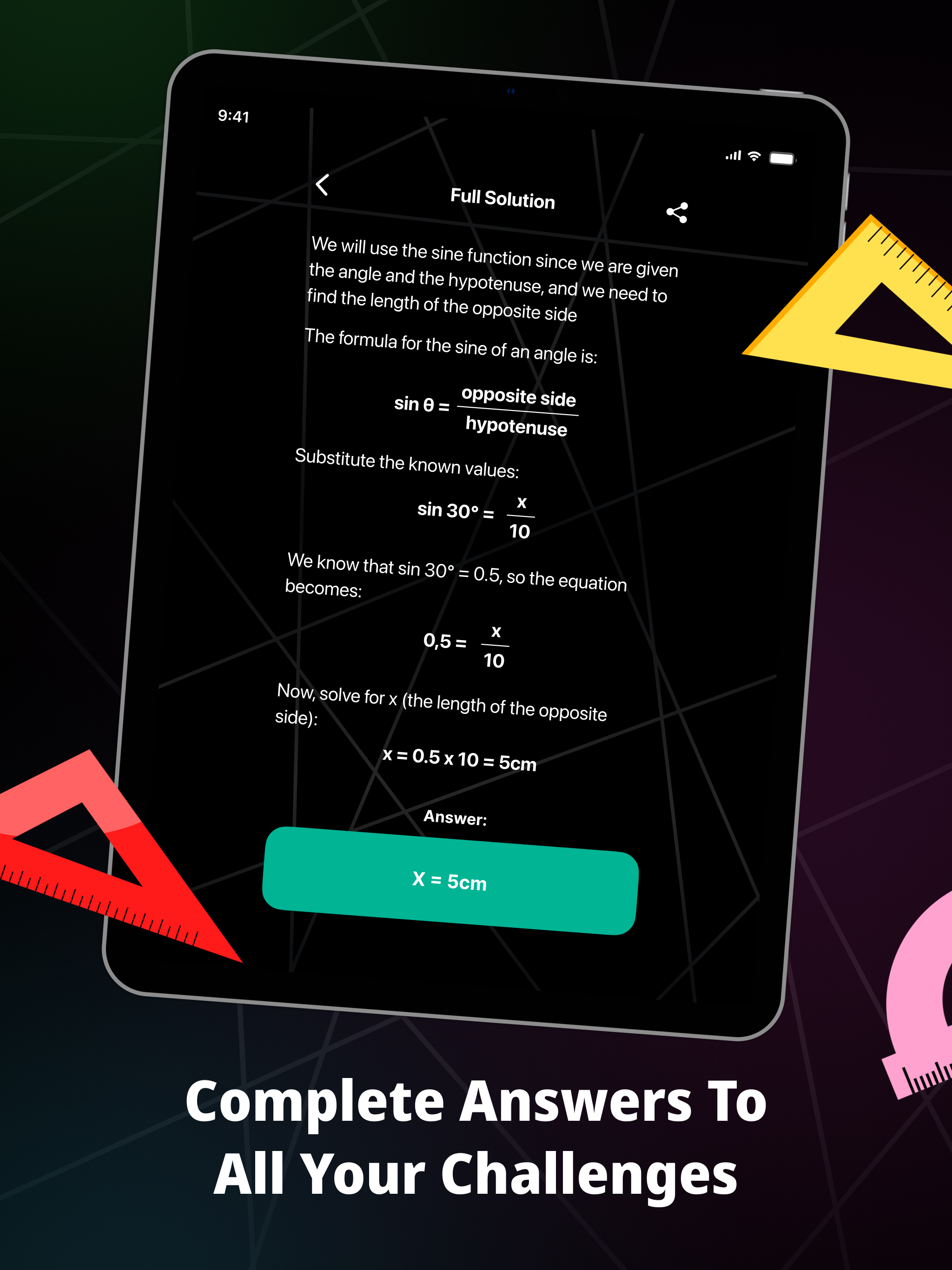 Trigonometry Helper - Solver screenshot 6