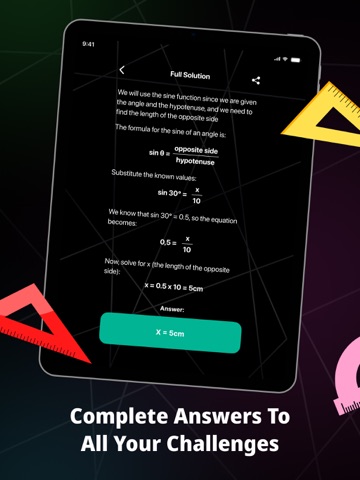 Trigonometry Helper - Solver iPad screenshot