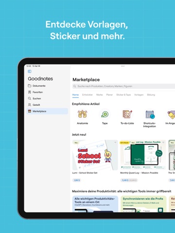 Goodnotes: KI Notizen, PDF app iPad screenshot 10