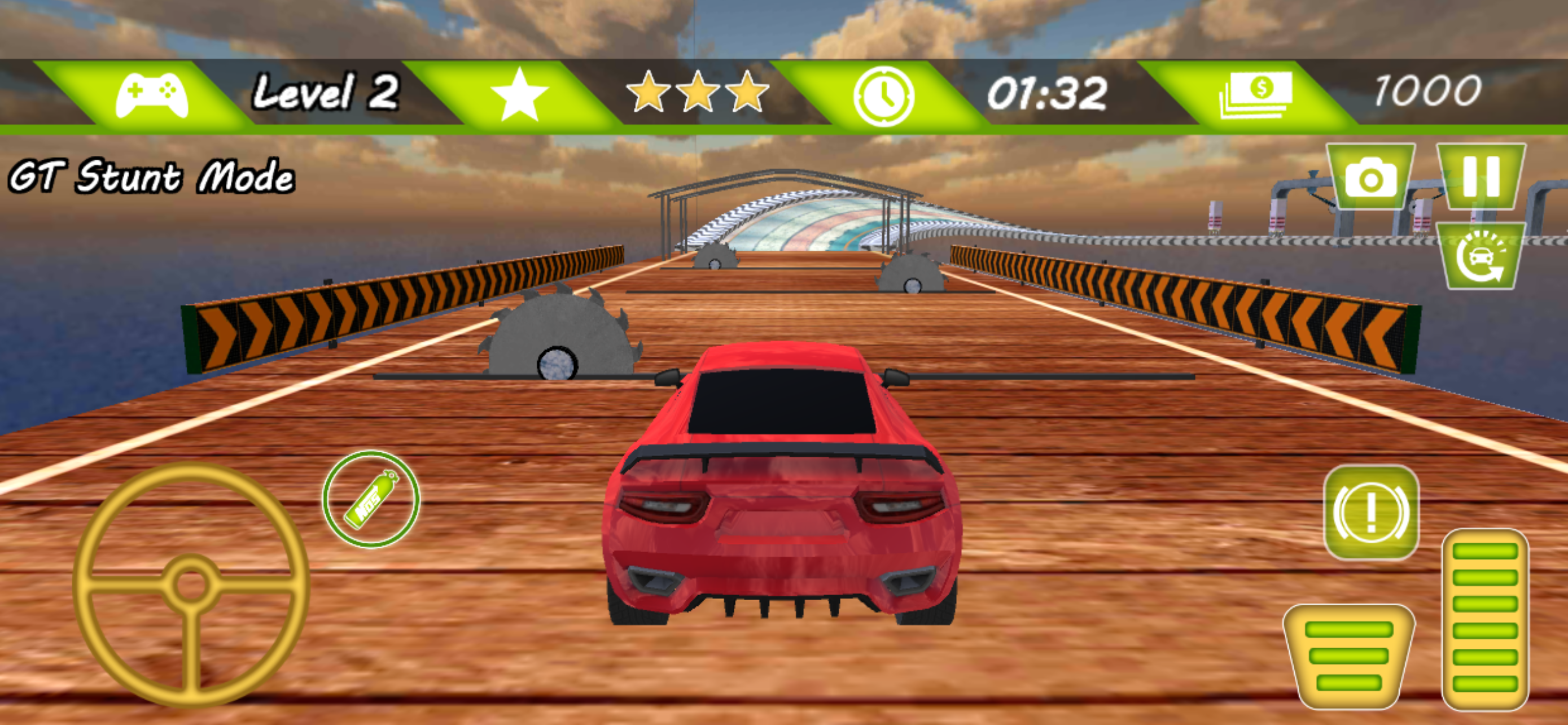 Mega Ramp Impossible Car Stunt