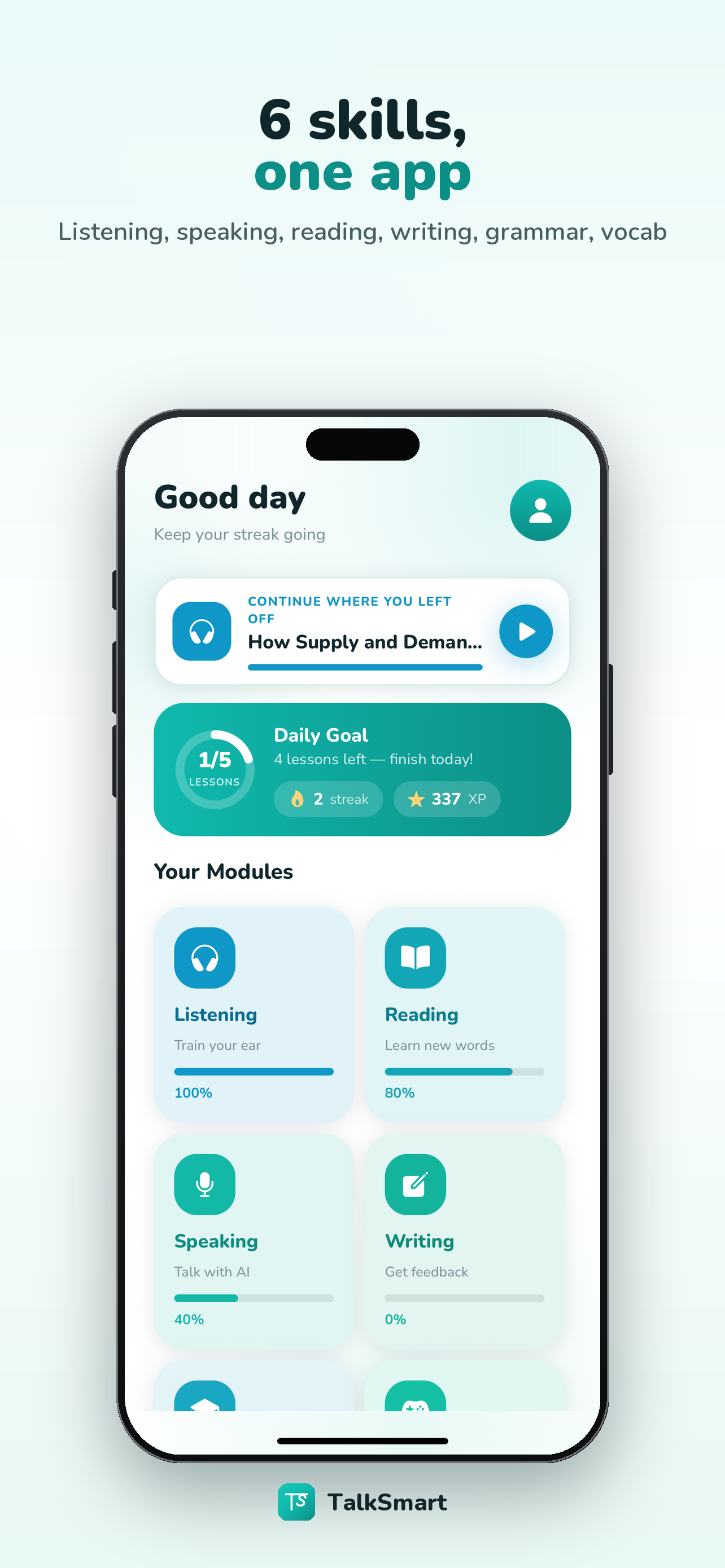 TalkSmart: Learn English AI screenshot 2