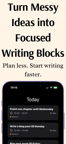 WriterBlocks: Writing Focus Screenshot 1 of 4