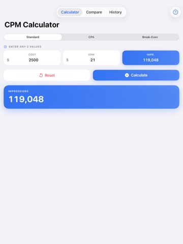 CPM Calculator screenshot 4