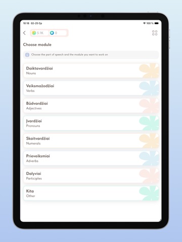 Treniruoklis 3.0 iPad screenshot