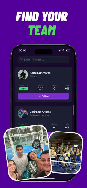 Find Padel Players: Smashmate screenshot 2