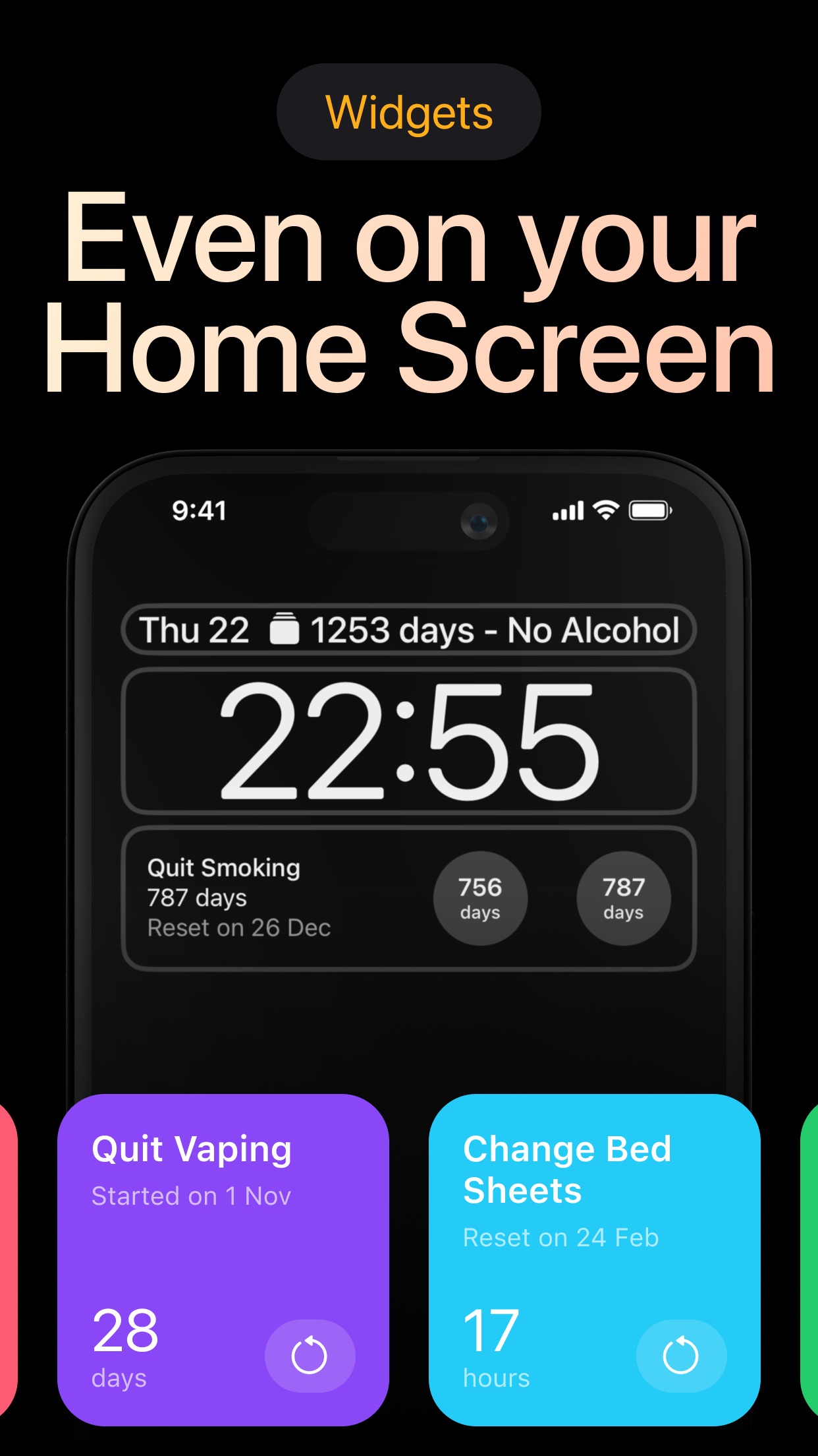Screenshot 2 of Days Since: Quit Habit Tracker