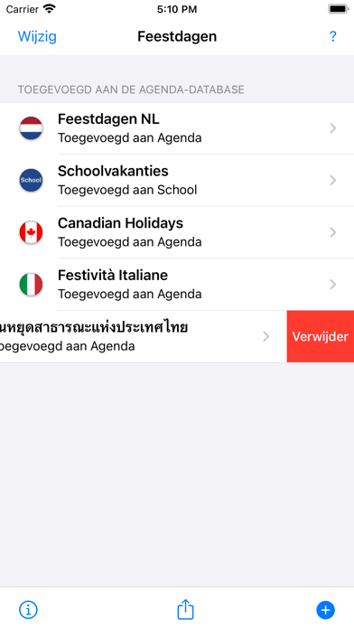 Feestdagen Schoolvakanties NL Screenshot
