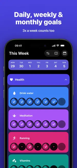 HYBBIT: Habit Tracker & Goals screenshot 2