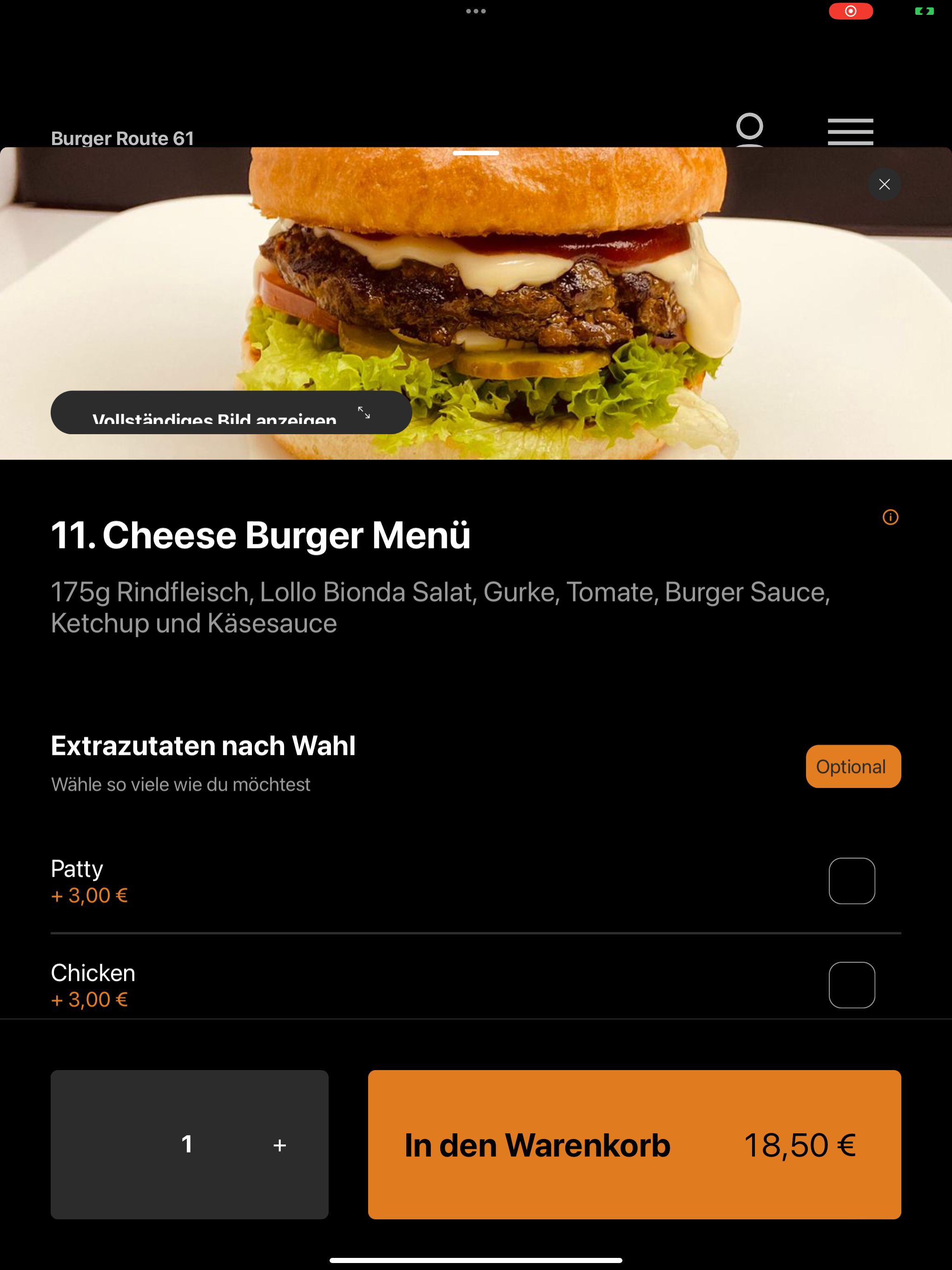 Burger Route 61 Bielefeld screenshot 8