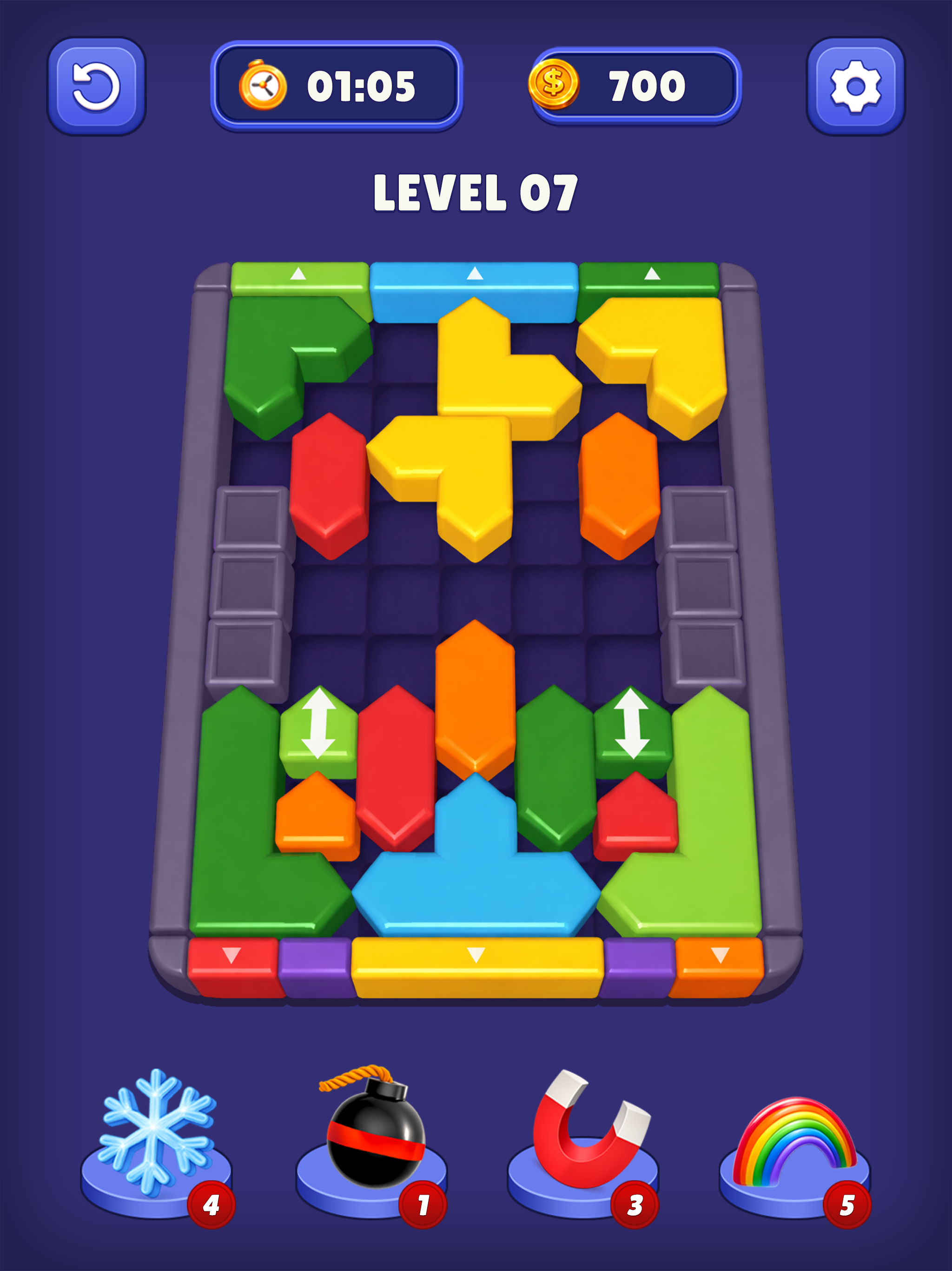 Arrow Color 3D Block Puzzle screenshot 7
