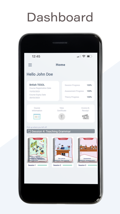 British TESOL Screenshot