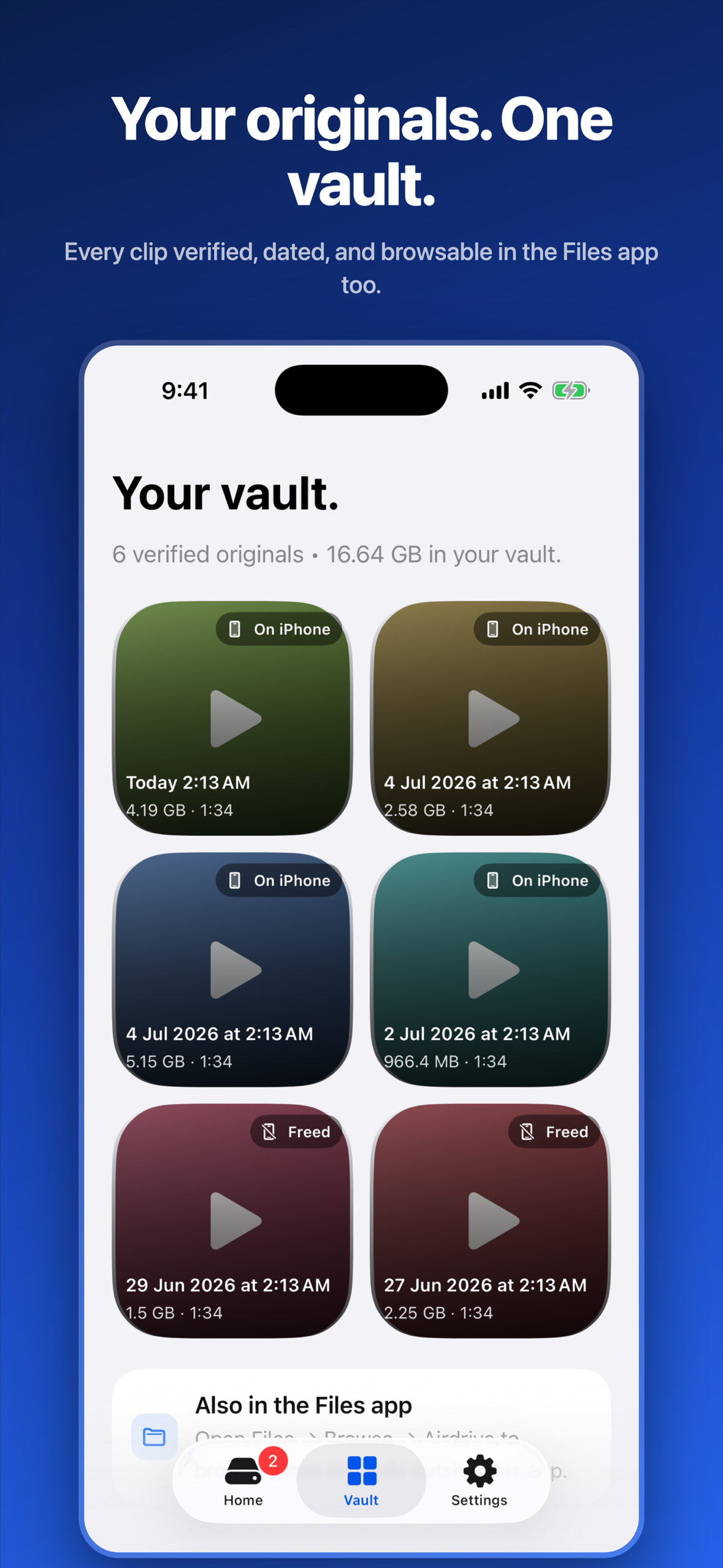 Airdrive: Video Backup Vault screenshot 3