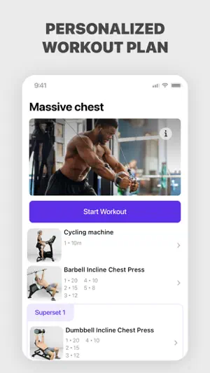Fitness: Workout for Gym|Home screenshot 1