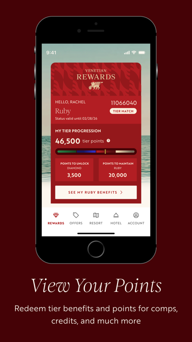 Venetian Rewards iPhone screenshot 2