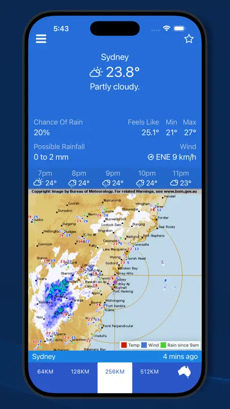 AUS Rain Radar - Old BoM Radar screenshot 5 of 6